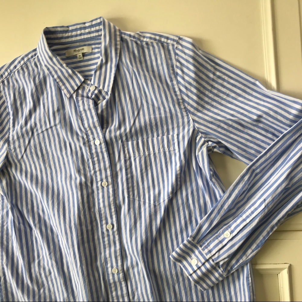 Women’s Madewell Stripe blouse medium